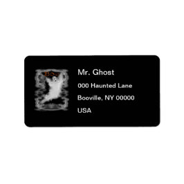 Ghost White Scroll Rand Etiket