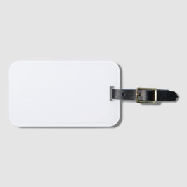 Ghost White Solid Color Bagagelabel