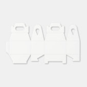 Ghost White Solid Color Bedankdoosjes (Uitgevouwen)