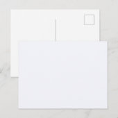 Ghost White Solid Color Briefkaart (Voorkant / Achterkant)