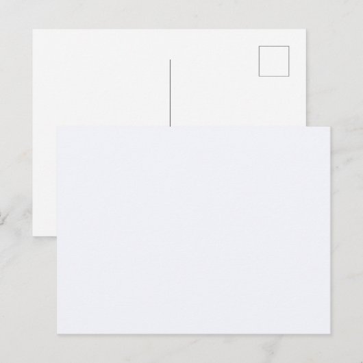 Ghost White Solid Color Briefkaart (Voorkant / Achterkant)