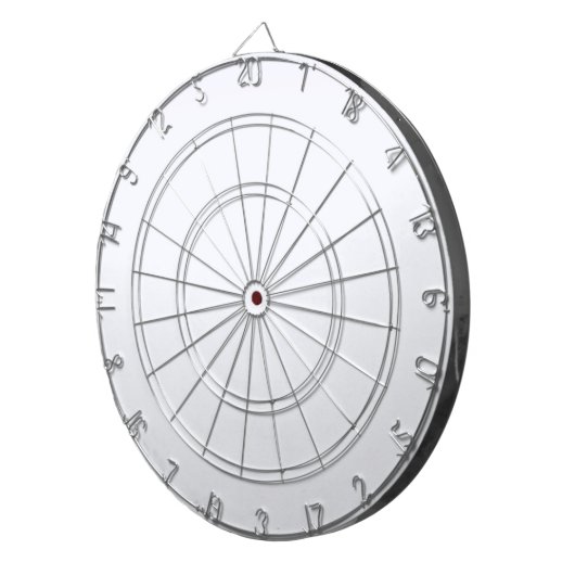 Ghost White Solid Color Dartbord (Voorkant Rechts)