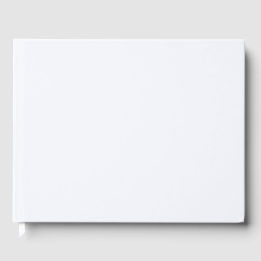 Ghost White Solid Color Gastenboek (Voorkant)