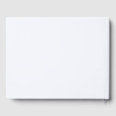 Ghost White Solid Color Gastenboek (Achterkant)