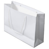 Ghost White Solid Color Groot Cadeauzakje (Voorkant Gekanteld)