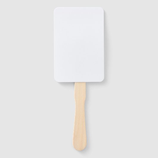 Ghost White Solid Color Handwaaier (Voorkant)