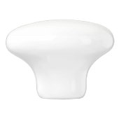 Ghost White Solid Color Keramische Knop (Zijkant)
