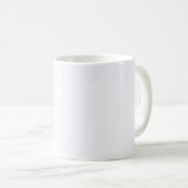 Ghost White Solid Color Koffiemok (Voorkant rechts)