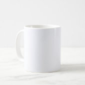 Ghost White Solid Color Koffiemok (Voorkant links)