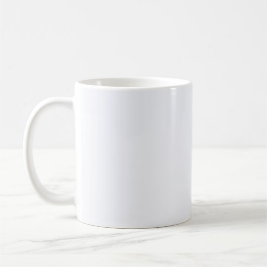 Ghost White Solid Color Koffiemok (Links)