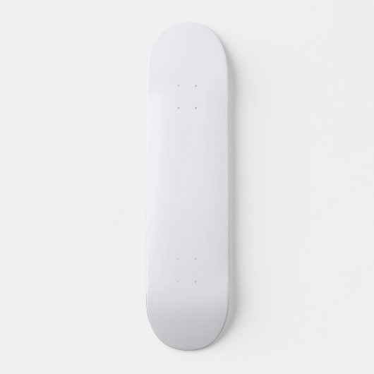 Ghost White Solid Color Persoonlijk Skateboard (Voorkant)