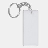 Ghost White Solid Color Sleutelhanger (Voorkant Links)
