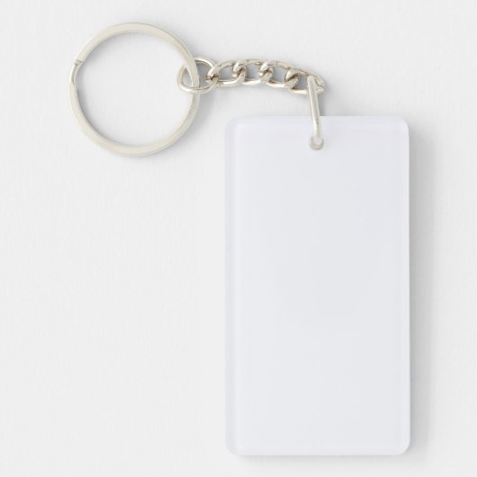 Ghost White Solid Color Sleutelhanger (Voorkant)