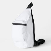 Ghost White Solid Color Sling Bag (Rechterhoek)