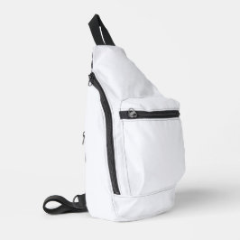 Ghost White Solid Color Sling Bag