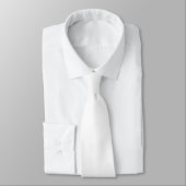 Ghost White Solid Color Stropdas (Gebonden)