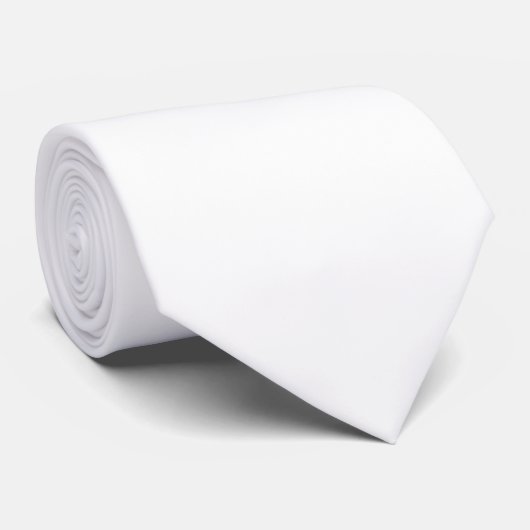 Ghost White Solid Color Stropdas (Opgerold)