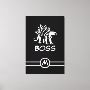 Ghost White Stegosaurus Spiked Dinosaurus Canvas Afdruk