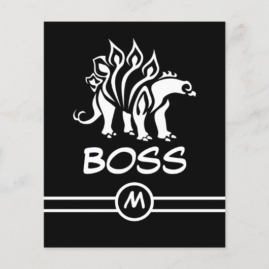 Ghost White Stegosaurus Spiked Dinosaurus Flyer (Achterkant)