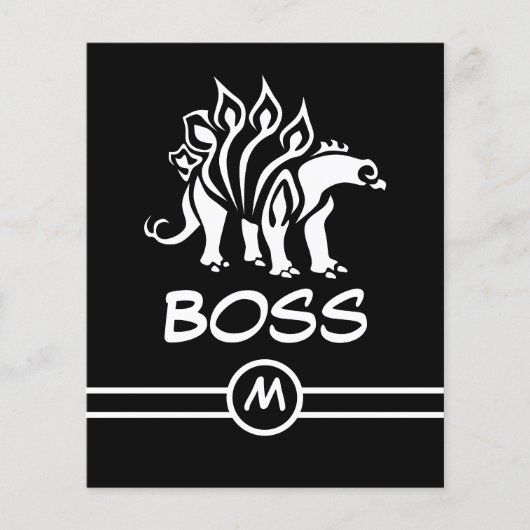 Ghost White Stegosaurus Spiked Dinosaurus Flyer (Voorkant)