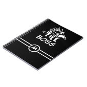 Ghost White Stegosaurus Spiked Dinosaurus Notitieboek (Linkerzijde)