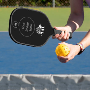 Ghost White Stegosaurus Spiked Dinosaurus Pickleball Paddle