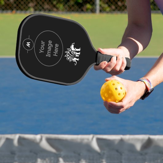 Ghost White Stegosaurus Spiked Dinosaurus Pickleball Paddle (Insitu)