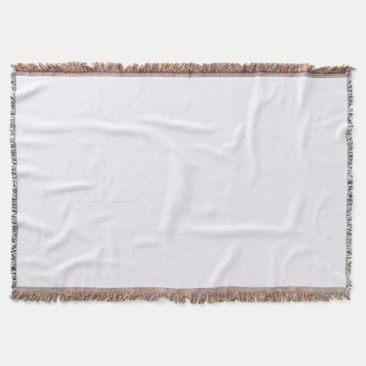 Ghost White Throw Blanket Deken (Voorkant)