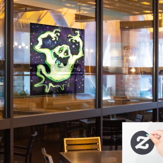 Ghost Window Cling Raamsticker (Restaurant Raam)