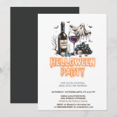 Ghost Wine Halloween-feest uitnodiging (Voorkant / Achterkant)