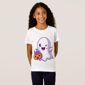 Ghost Wink Halloween T-shirt (Voorkant volledig)