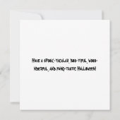 Ghost Wish Happy Halloween persoonlijke Kaart (Achterkant)