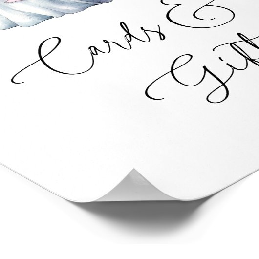 Ghost Witch Hat Halloween Cards Gifts Baby Shower Poster (Hoek)