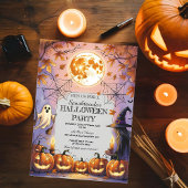 Ghost, Witch & Pumpkin Spooktacular Halloween Kaart