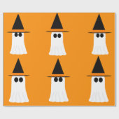Ghost Witch Wrapping Paper Cadeaupapier (Vlak)