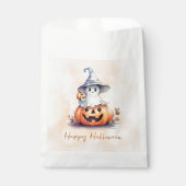 Ghost Witches Pet Jack-O' Lantern Happy Halloween Bedankzakje (Voorkant)