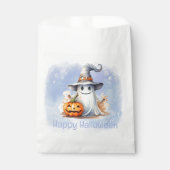 Ghost Witches Pet Jack-O' Lantern Happy Halloween Bedankzakje (Voorkant)