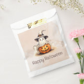 Ghost Witches Pet Jack-O' Lantern Happy Halloween Bedankzakje (Gezegeld)