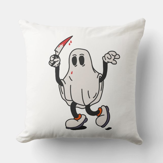 Ghost with blood knife kussen (Voorkant)