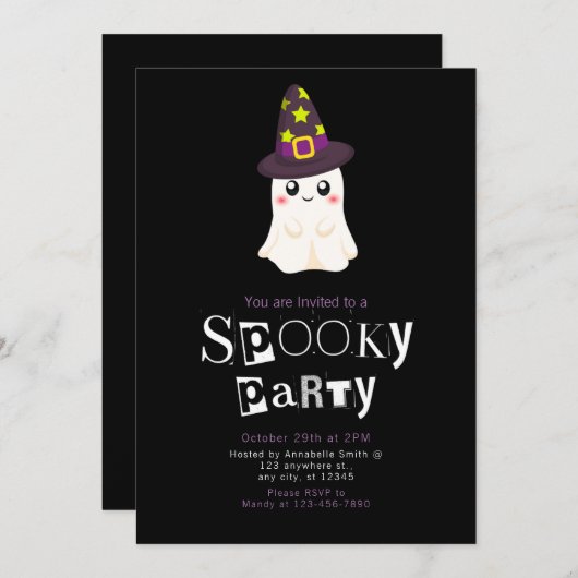 Ghost Wizard krijgt moderne minimalistische Hallow Kaart (Voorkant / Achterkant)
