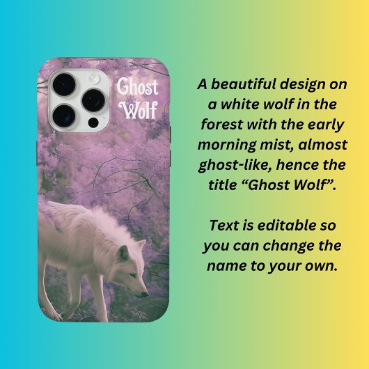 Ghost Wolf Case-Mate iPhone Case