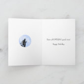 Ghost wolf huilt 17e verjaardagskaart kaart (Binnen)