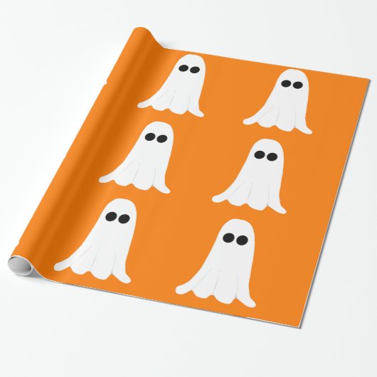 Ghost Wrapping Paper Cadeaupapier (Uitgerold)