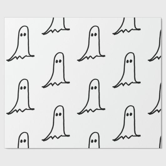 GHOST Wrapping Paper for HALLOEEN Cadeaupapier (Vlak)
