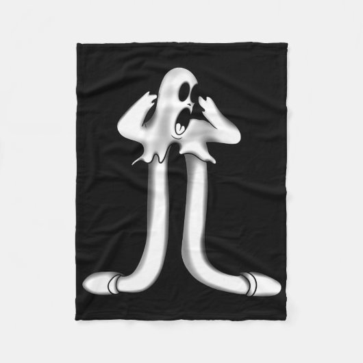 Ghost X Koko De clown Enge Gothic Fleece Deken (Voorkant)