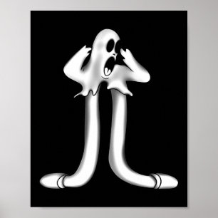 Ghost X Koko De clown Enge Gothic Poster