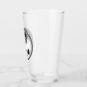 Ghost Yin Yang Black en White Glas (Links)