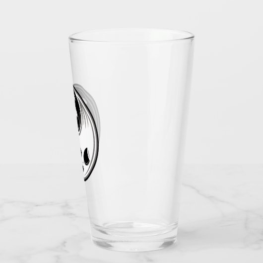 Ghost Yin Yang Black en White Glas (Links)