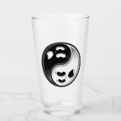 Ghost Yin Yang Black en White Glas (Voorkant)