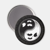 Ghost Yin Yang Black en White Magneet (Voorkant / Achterkant)